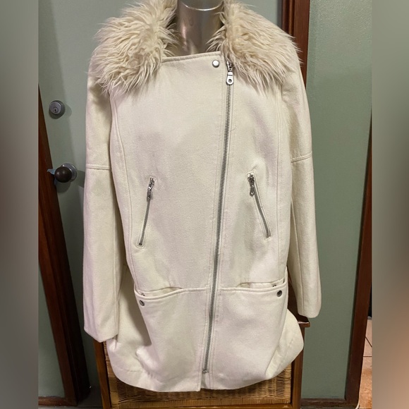 H&M Cream Parker/Jacket - size AU14 Ladies - Picture 2 of 5